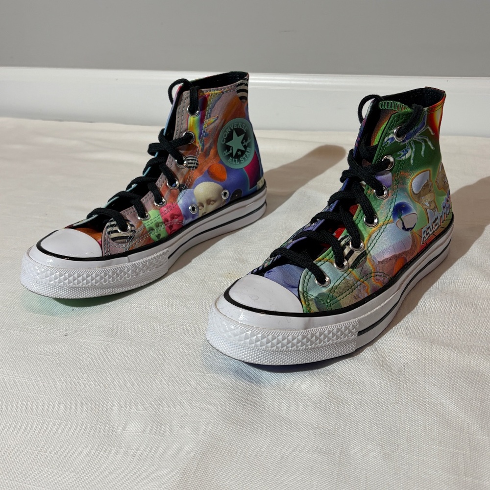 Converse Chuck 70 High Top Outdoor Rave Psychedelic Shoes - W6.5/M4.5
